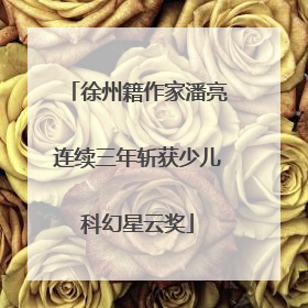 徐州籍作家潘亮连续三年斩获少儿科幻星云奖