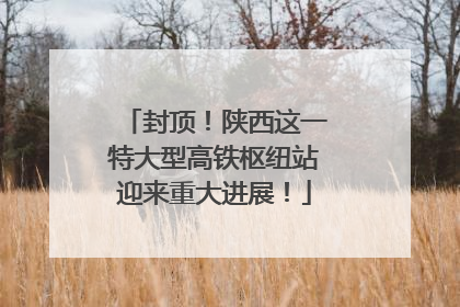封顶！陕西这一特大型高铁枢纽站迎来重大进展！