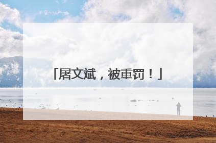 屠文斌，被重罚！