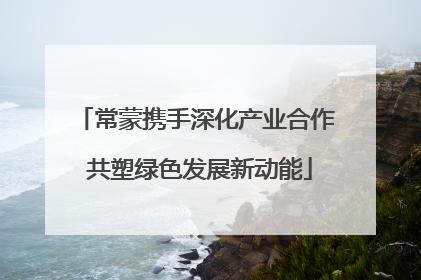 常蒙携手深化产业合作 共塑绿色发展新动能