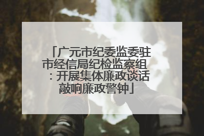 广元市纪委监委驻市经信局纪检监察组：开展集体廉政谈话 敲响廉政警钟