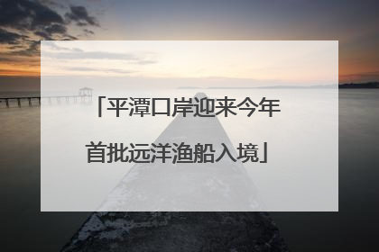 平潭口岸迎来今年首批远洋渔船入境