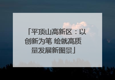 平顶山高新区：以创新为笔 绘就高质量发展新图景