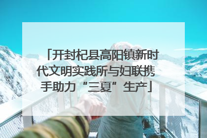 开封杞县高阳镇新时代文明实践所与妇联携手助力“三夏”生产