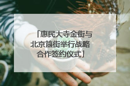惠民大寺金街与北京簋街举行战略合作签约仪式