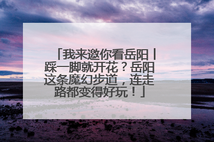 我来邀你看岳阳丨踩一脚就开花？岳阳这条魔幻步道，连走路都变得好玩！