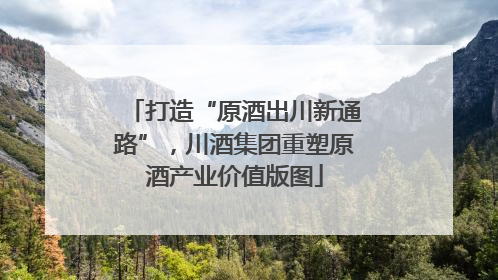 打造“原酒出川新通路”，川酒集团重塑原酒产业价值版图