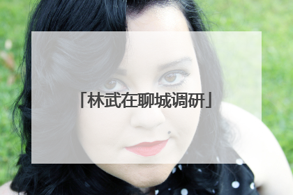 林武在聊城调研
