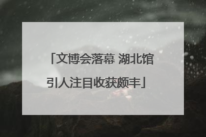 文博会落幕 湖北馆引人注目收获颇丰