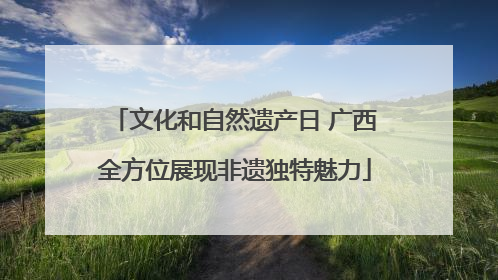 文化和自然遗产日 广西全方位展现非遗独特魅力