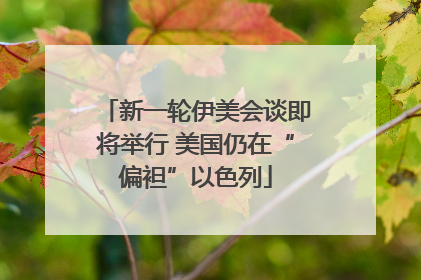 新一轮伊美会谈即将举行 美国仍在“偏袒”以色列
