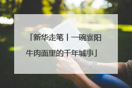 新华走笔丨一碗襄阳牛肉面里的千年城事