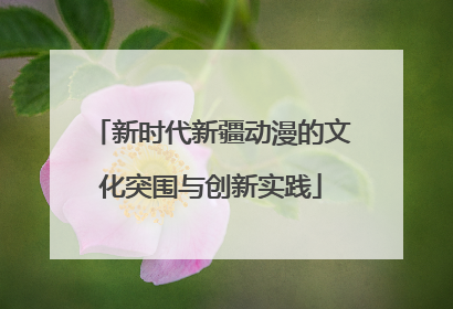 新时代新疆动漫的文化突围与创新实践