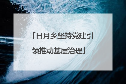 日月乡坚持党建引领推动基层治理