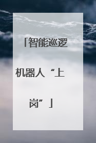 智能巡逻机器人“上岗”