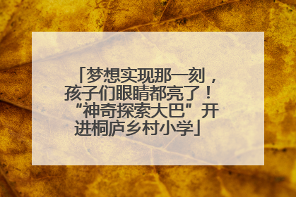 梦想实现那一刻，孩子们眼睛都亮了！“神奇探索大巴”开进桐庐乡村小学