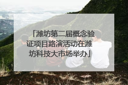 潍坊第二届概念验证项目路演活动在潍坊科技大市场举办