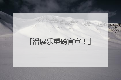 潘展乐重磅官宣！