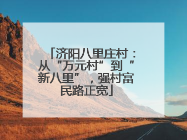 济阳八里庄村：从“万元村”到“新八里”，强村富民路正宽