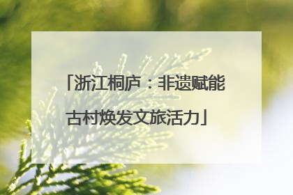 浙江桐庐：非遗赋能古村焕发文旅活力