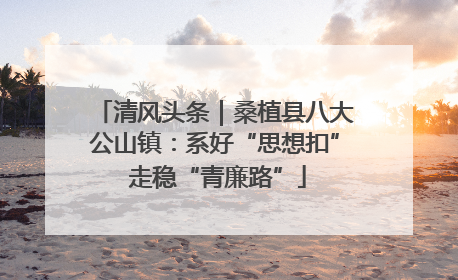 清风头条｜桑植县八大公山镇：系好“思想扣” 走稳“青廉路”