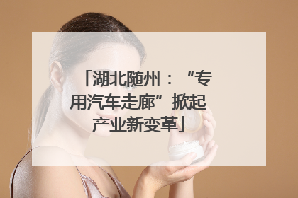湖北随州：“专用汽车走廊”掀起产业新变革