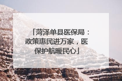 菏泽单县医保局：政策惠民进万家，医保护航暖民心