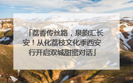 荔香传丝路，泉韵汇长安！从化荔枝文化季西安行开启双城甜蜜对话