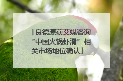 良德源获艾媒咨询“中国火锅虾滑”相关市场地位确认