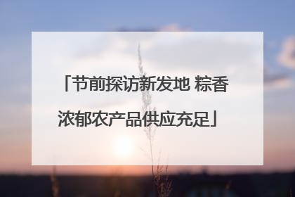 节前探访新发地 粽香浓郁农产品供应充足