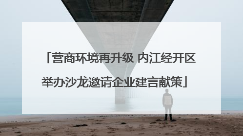 营商环境再升级 内江经开区举办沙龙邀请企业建言献策