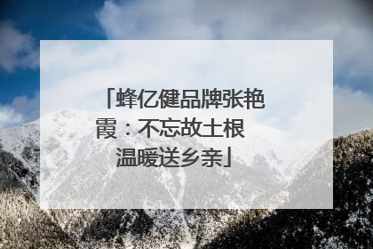 蜂亿健品牌张艳霞：不忘故土根 温暖送乡亲