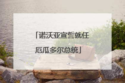 诺沃亚宣誓就任厄瓜多尔总统