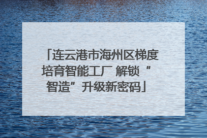 连云港市海州区梯度培育智能工厂 解锁“智造”升级新密码