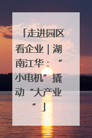 走进园区看企业｜湖南江华：“小电机”撬动“大产业”