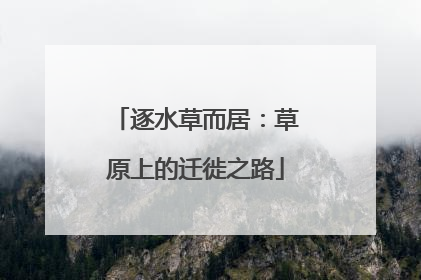 逐水草而居：草原上的迁徙之路