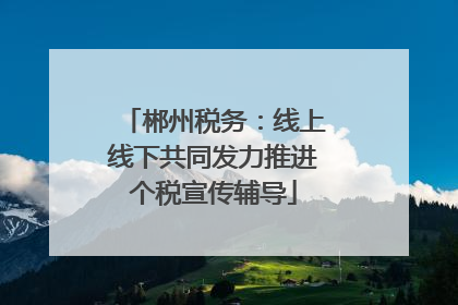 郴州税务：线上线下共同发力推进个税宣传辅导