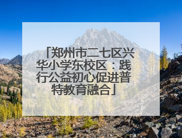 郑州市二七区兴华小学东校区：践行公益初心促进普特教育融合