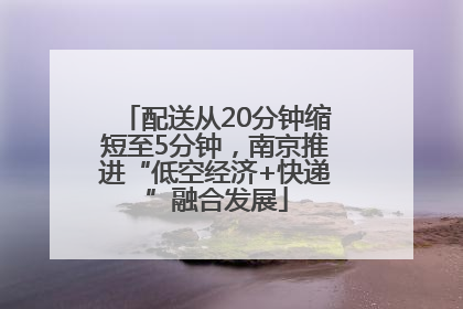 配送从20分钟缩短至5分钟，南京推进“低空经济+快递”融合发展