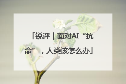 锐评｜面对AI“抗命”，人类该怎么办