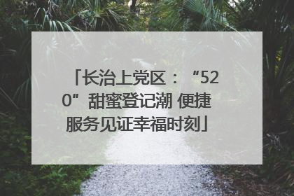 长治上党区：“520”甜蜜登记潮 便捷服务见证幸福时刻