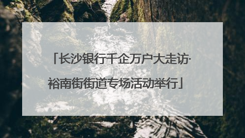 长沙银行千企万户大走访·裕南街街道专场活动举行