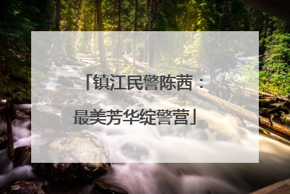 镇江民警陈茜：最美芳华绽警营