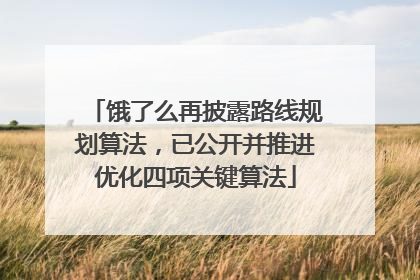 饿了么再披露路线规划算法，已公开并推进优化四项关键算法