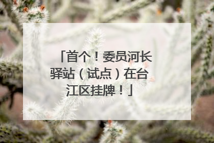 首个！委员河长驿站（试点）在台江区挂牌！