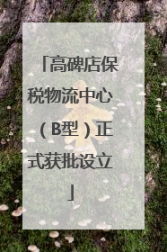 高碑店保税物流中心（B型）正式获批设立