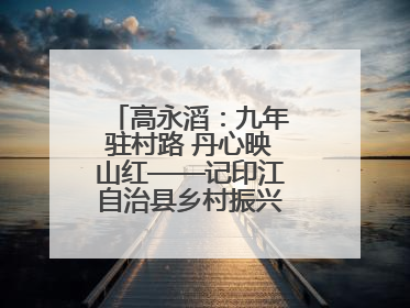 高永滔：九年驻村路 丹心映山红——记印江自治县乡村振兴“续航者”