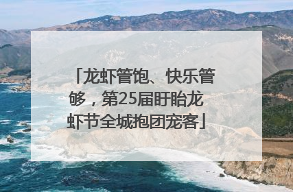 龙虾管饱、快乐管够，第25届盱眙龙虾节全城抱团宠客
