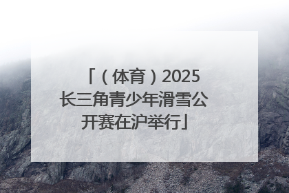 （体育）2025长三角青少年滑雪公开赛在沪举行