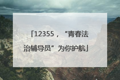 12355，“青春法治辅导员”为你护航